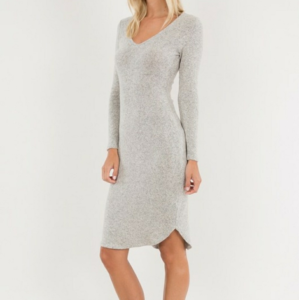 Taupe Sweater Dress